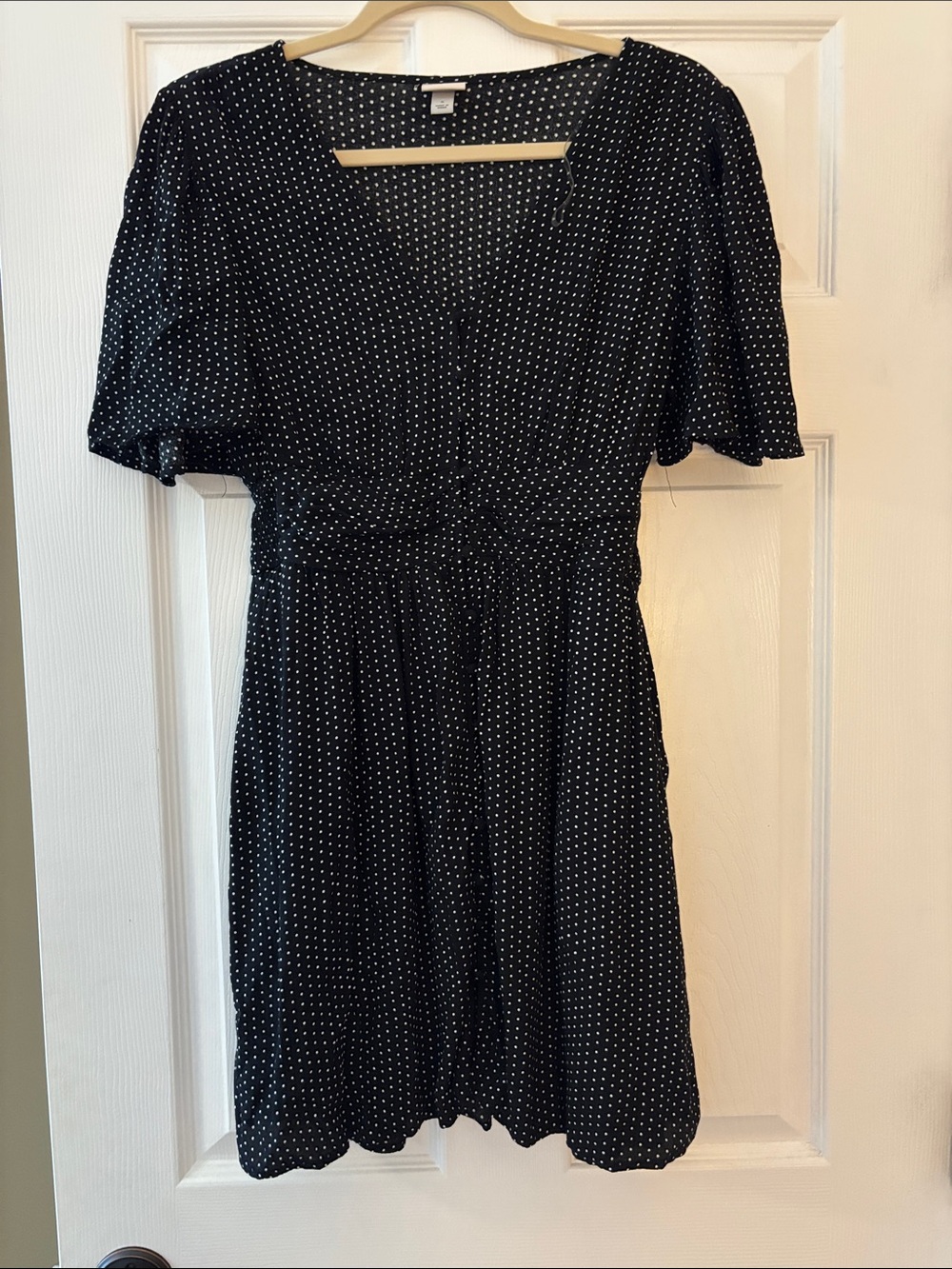 a new day Black Polka Dot Short Dress